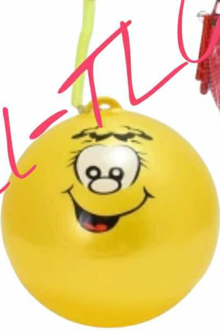 Fruity smelling ball with clip attached